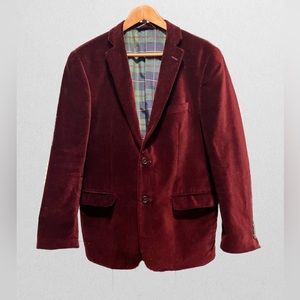 Maroon/Burgundy Velvet Blazer/Sport Coat 40S